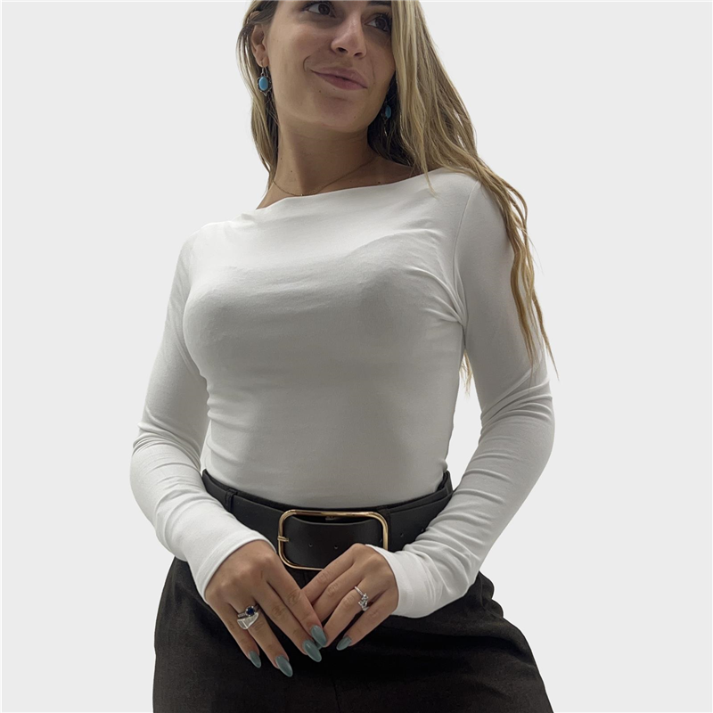 maglia basica elasticizzata boat